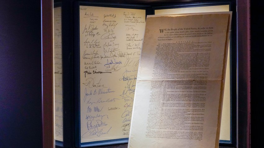 A first printing of the United States Constitution