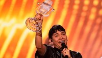 Winner of the Eurovision Song Contest JJ from Austria on stage after winning the competition with the song "Wasted Love" during the Grand Final of the 69th Eurovision Song Contest, in Basel, Switzerland, Saturday, May 17, 2025.