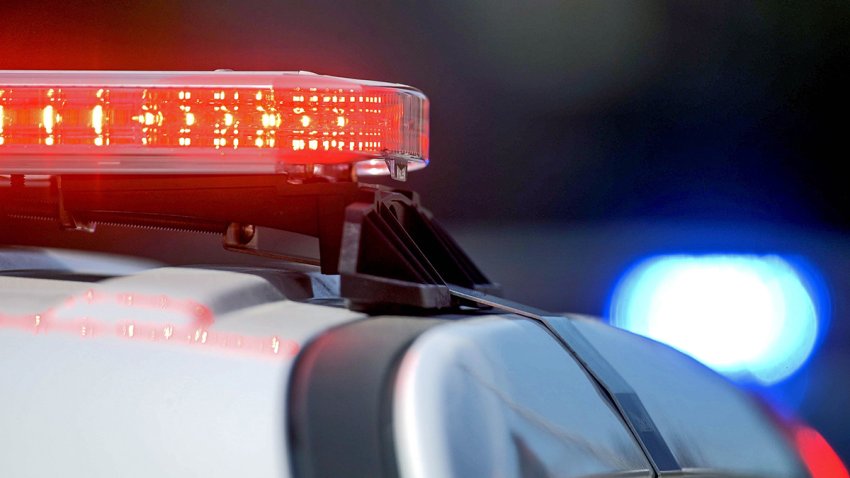 Police car lights.