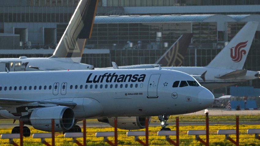 A jet of German airline Lufthansa