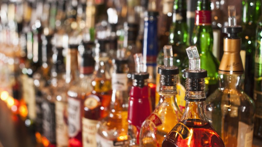 Bottles of liquor