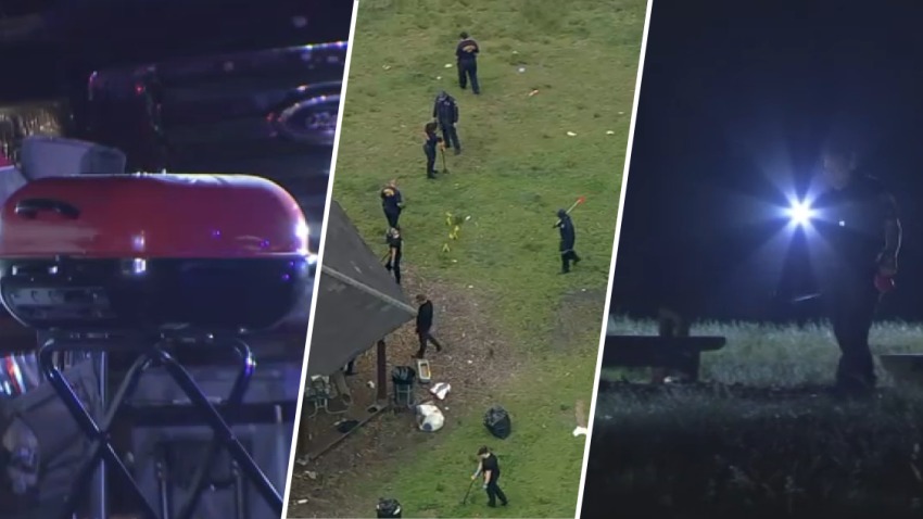 Split image of investigation into Lemon Hill shooting