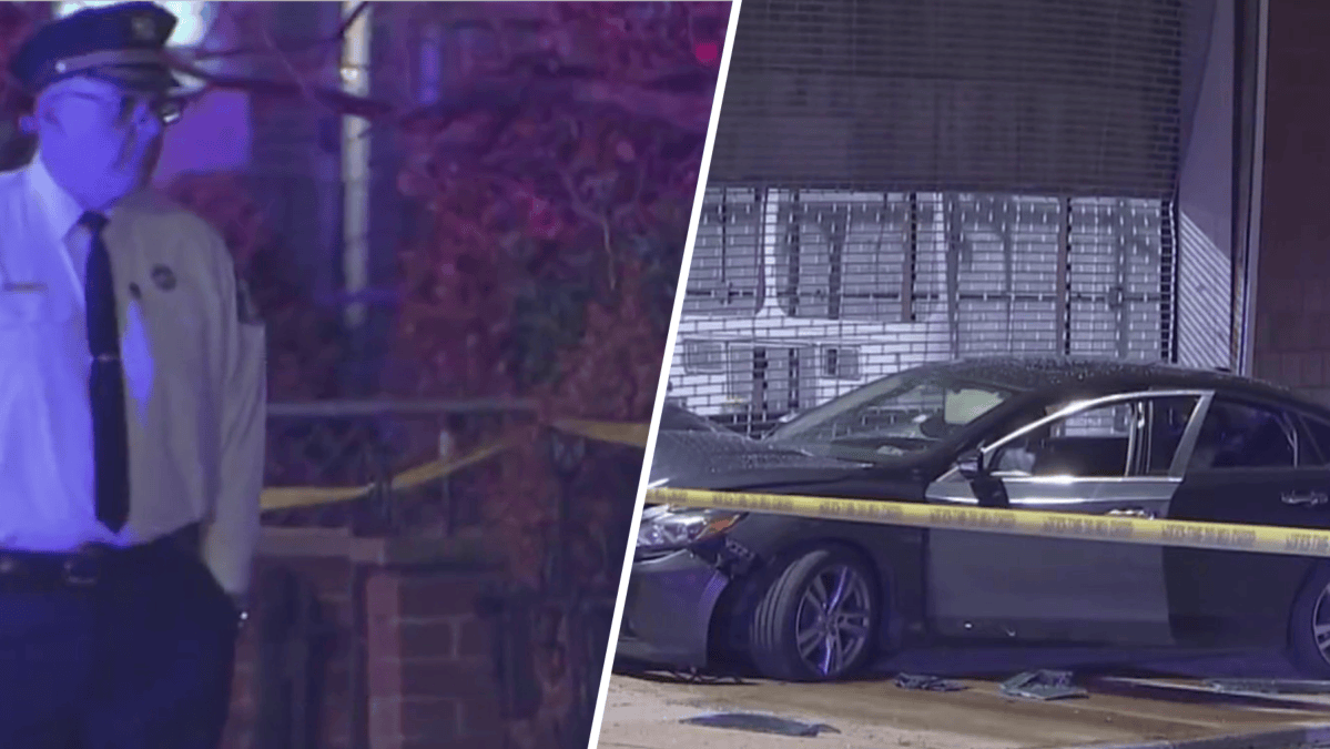 Man shot in head while sitting on stoop, car crashes after shooting in ...