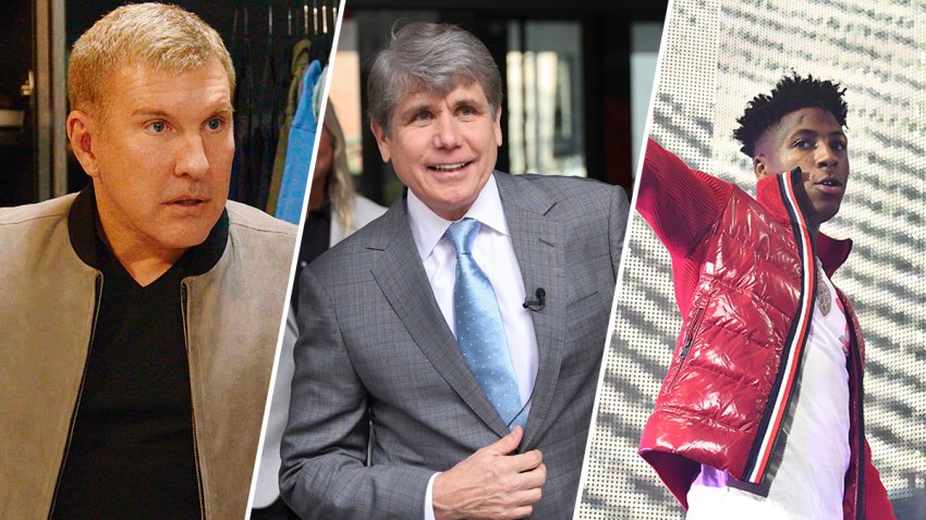 Reality TV star Todd Chrisley; former Illinois Gov. Rod Blagojevich; rapper NBA YoungBoy.