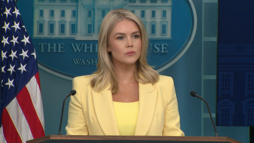 White House press secretary Karoline Leavitt hosts press briefing