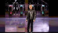 Jensen Huang, co-founder and chief executive officer of Nvidia Corp., during the Nvidia GPU Technology Conference (GTC) in San Jose, California, US, on Tuesday, March 18, 2025.