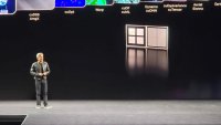 Jensen Huang, CEO of Nvidia talks about quantum computing on stage at Nvidia GTC Paris on Wednesday 11 June, 2025.