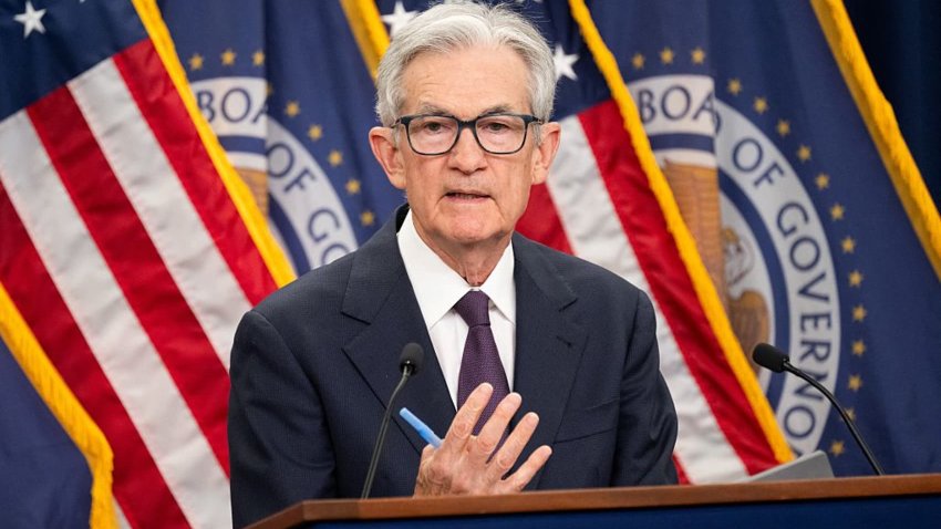 Chair of the US Federal Reserve Jerome Powell speaks during a press conference following the Federal Open Market Committee meeting in Washington, DC, on June 18, 2025.