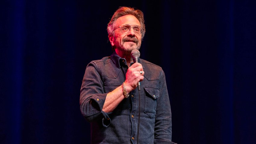American stand-up comedian and podcaster Marc Maron performs