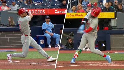 Turner and Harper go BACK-TO-BACK in 1st inning to give Phils' 3-0 lead