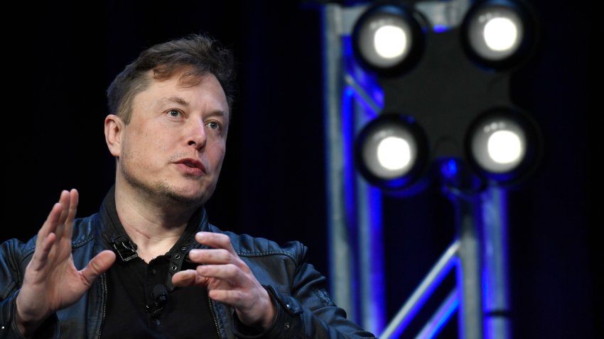 FILE - Tesla and SpaceX Chief Executive Officer Elon Musk speaks at the SATELLITE Conference and Exhibition in Washington, March 9, 2020.