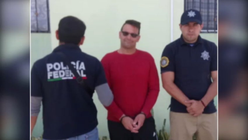 Kevin Esterly, of Whitehall Township, seen in a photo taken when he was apprehended in Mexico in 2018.