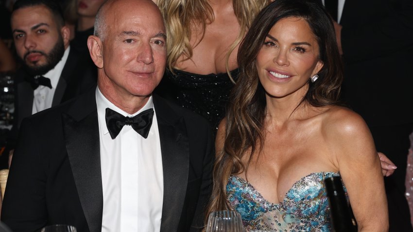 File. Jeff Bezos and Lauren Sánchez attend the amfAR gala Cannes 2025 presented by Chopard at Hotel du Cap-Eden-Roc on May 22, 2025 in Cap d’Antibes, France.