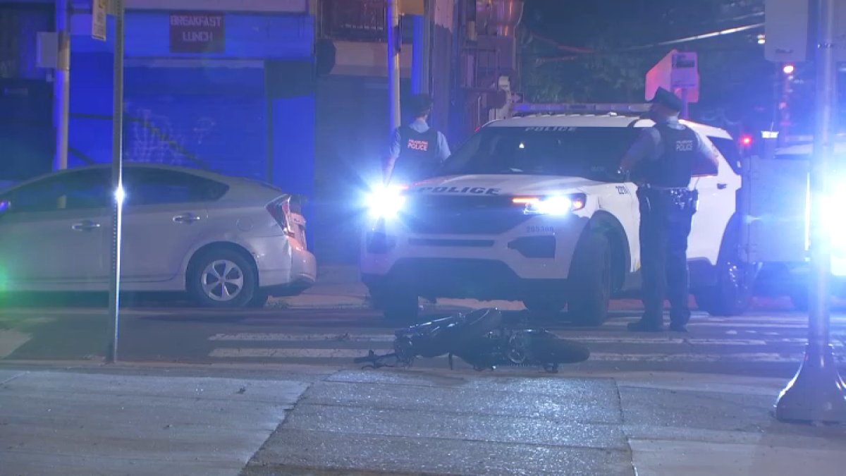 Bicyclist injured after colliding with police car in North Philly ...
