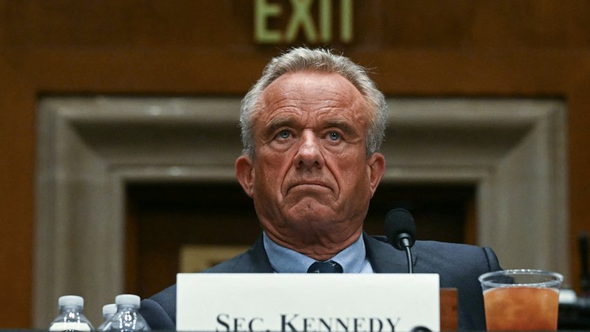 File - Secretary of Health and Human Services Robert F. Kennedy Jr. testifies before a Senate Committee on Health, Education, Labor, and Pensions on Capitol Hill, May 14, 2025.