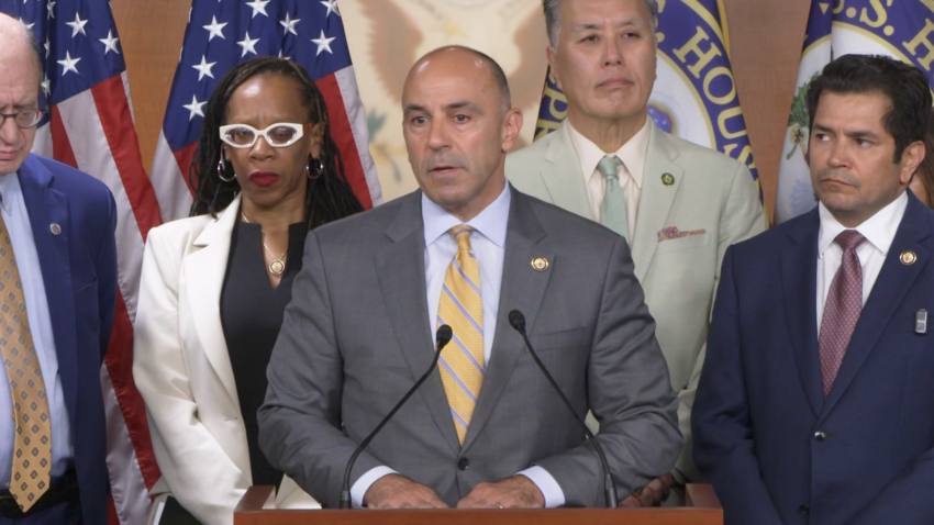 Rep. Jimmy Panetta, D-California, at press event