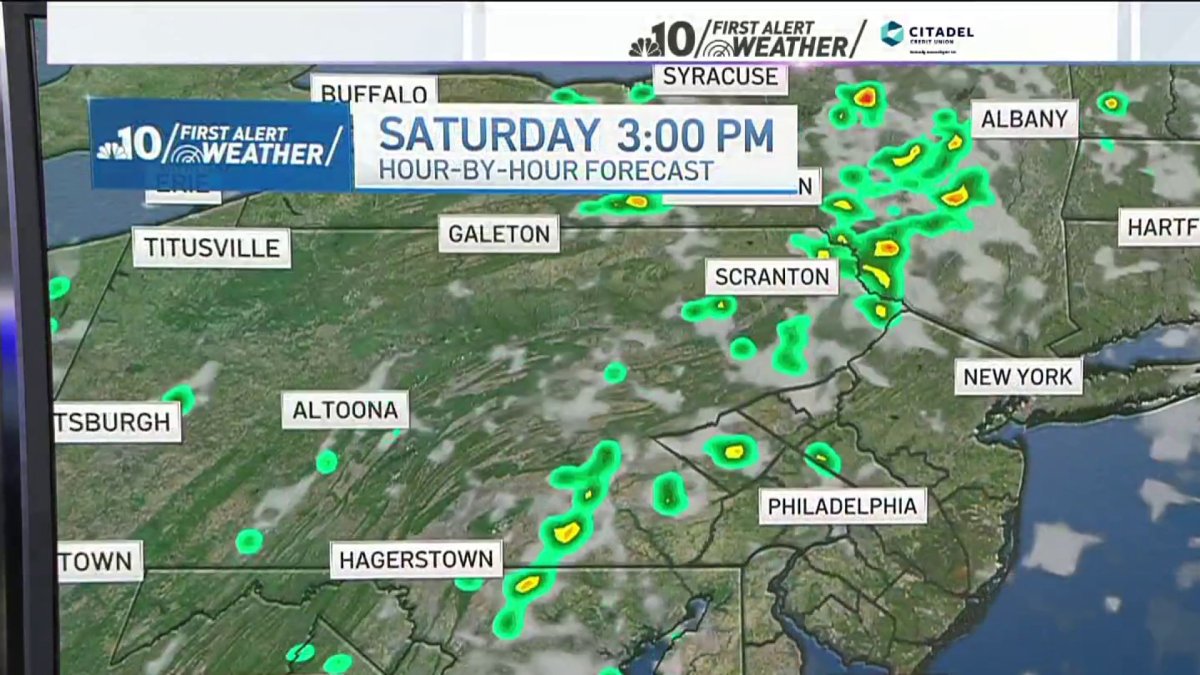 Isolated storms to hit parts of Philly region this weekend – NBC10 ...