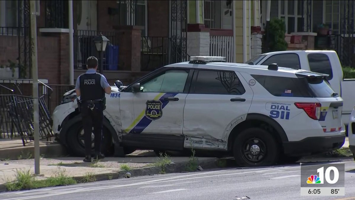 Police car appears to be involved in 3-car crash in West Philly – NBC10 ...