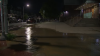 Water main break sends water rushing down street in West Philadelphia