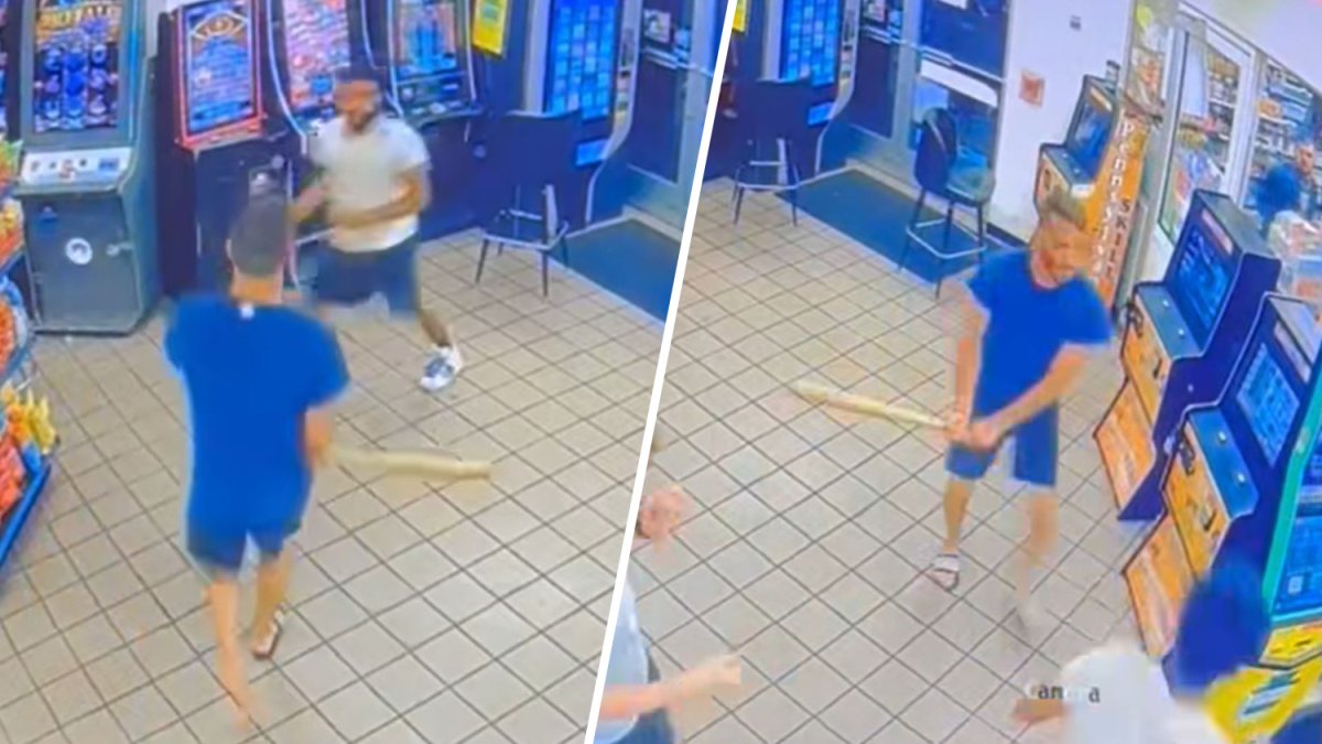 Man arrested after attacking person with baseball bat inside Delco store, police say