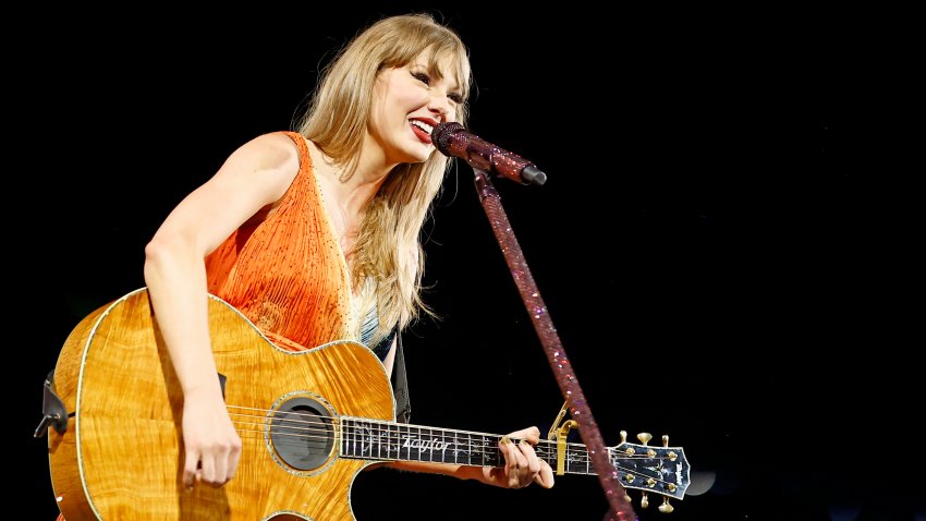 Taylor Swift performs onstage during “Taylor Swift | The Eras Tour” at Rogers Centre on November 14, 2024 in Toronto, Ontario.