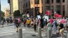 Pro-Palestine protesters march through Center City on Sunday