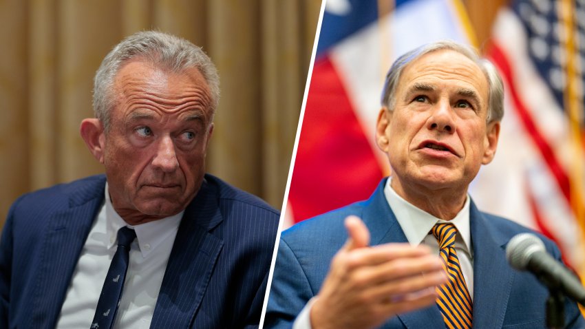 Health and Human Services Secretary Robert F. Kennedy Jr. and Texas Gov. Greg Abbott