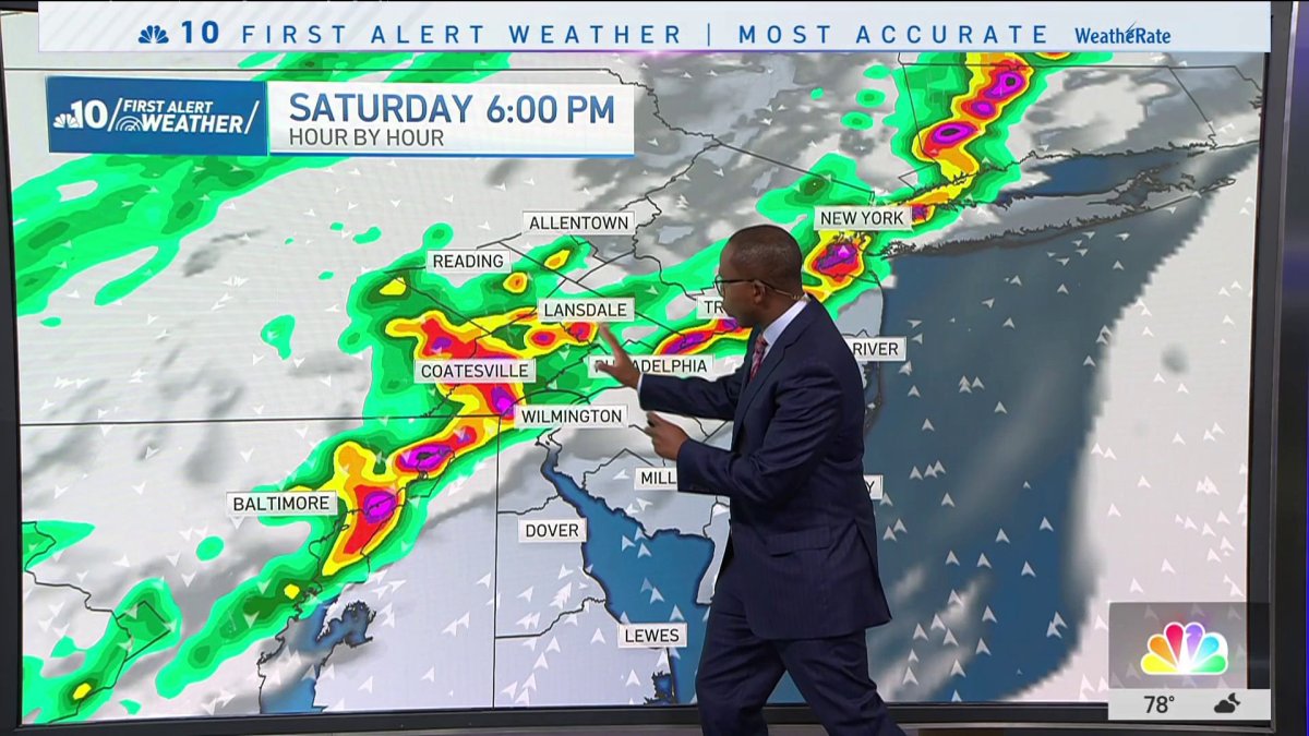 Severe storms to bring rain, heavy wind and tornado risk to Philly ...