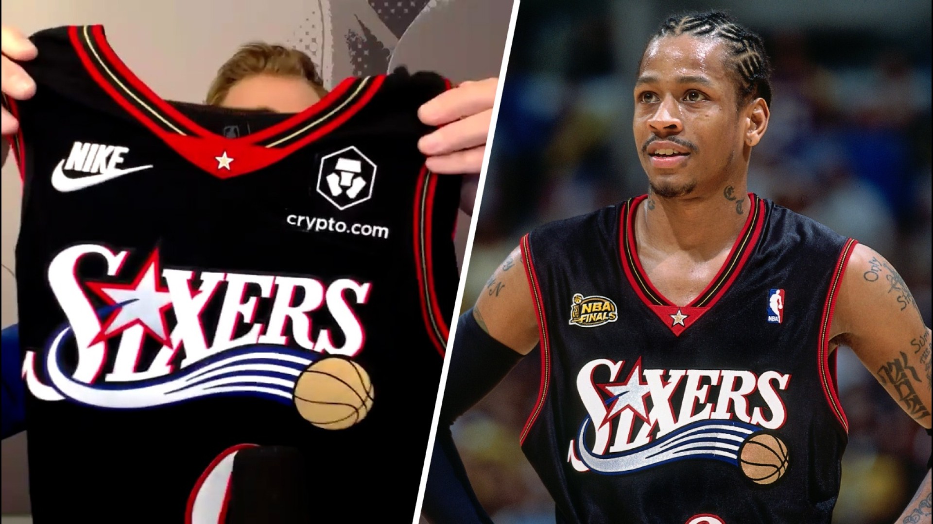 Watch Sixers unveil black throwback jerseys when on sale how buy