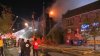 Firefighters battle flames as vacant church burns on Market St. in West Philly