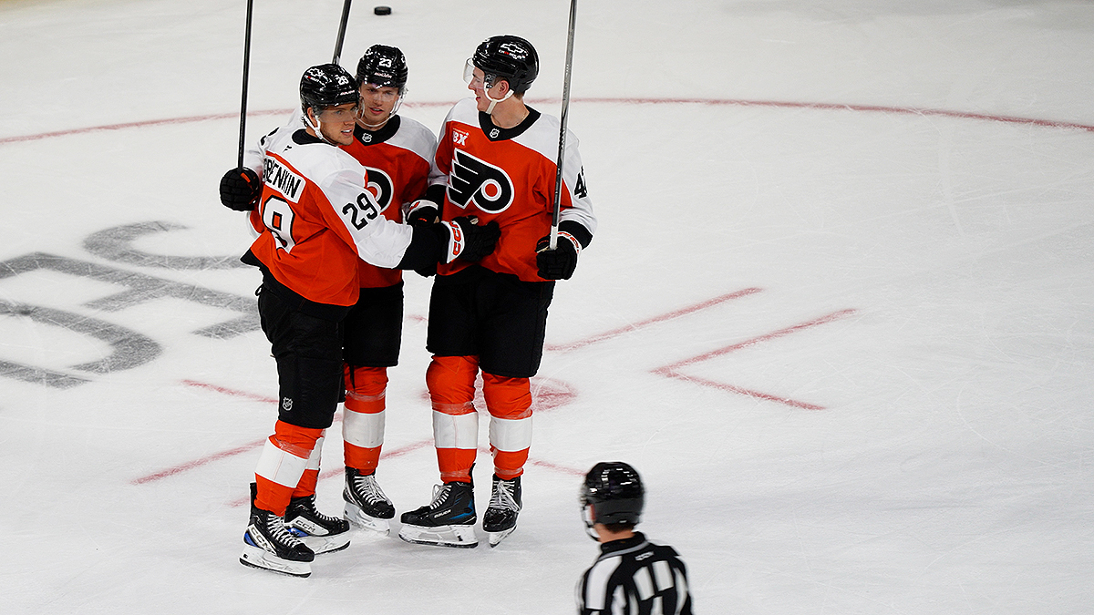 Flyers Rookies Secure 4-3 OT Comeback Win Over Rangers