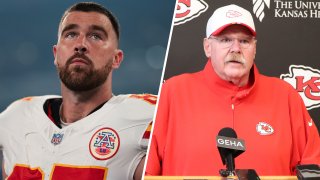 Travis Kelce speaks out after heated exchanges with Andy Reid – NBC10  Philadelphia