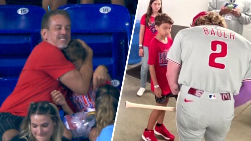 Phillies fan meets Harrison Bader after viral home run ball dispute – NBC10  Philadelphia