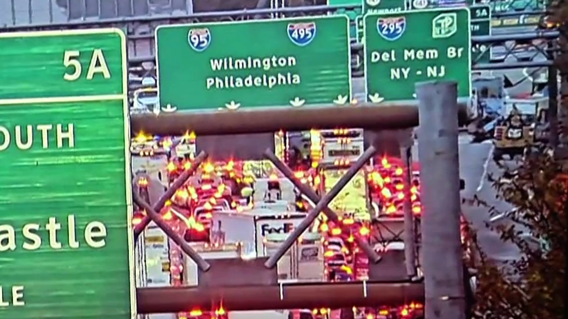 Woman injured in crash on I-95 in New Castle County, Delaware