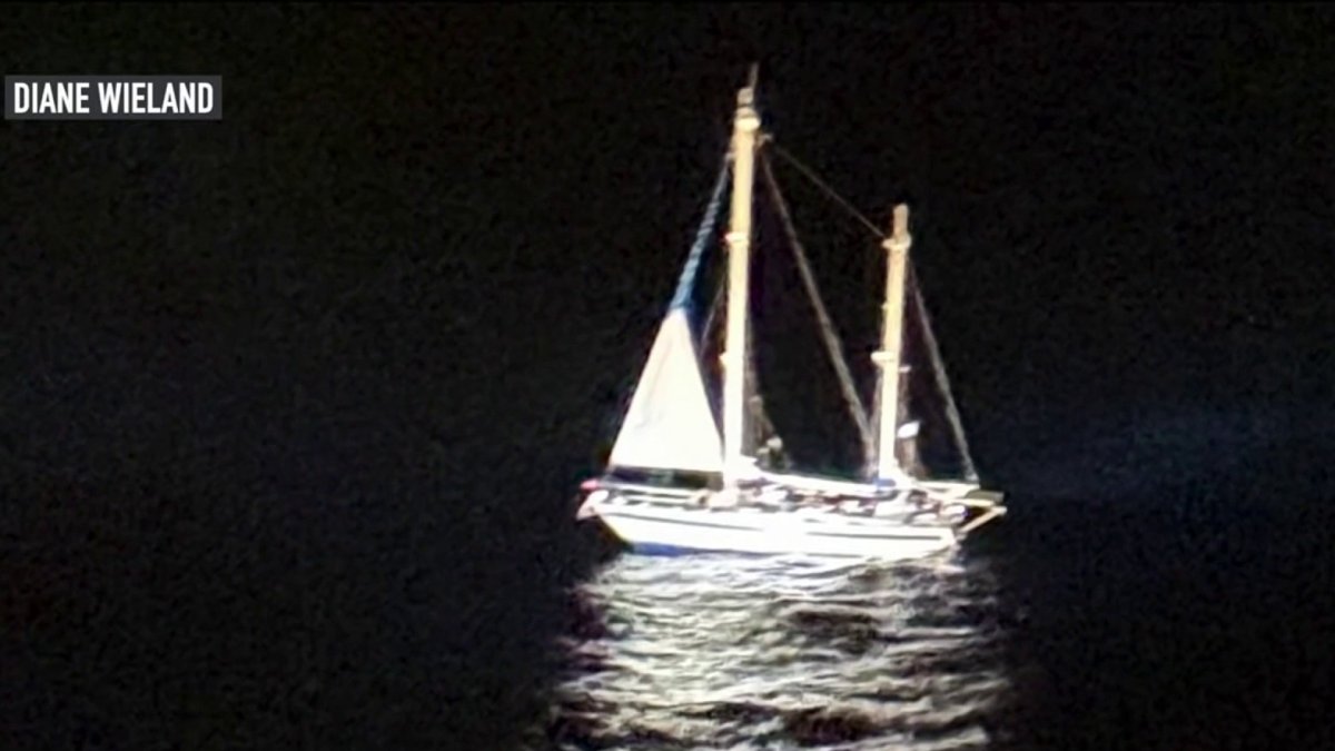 Image for Cruise ship detoured to save stranded sailboat in Mediterranean sea