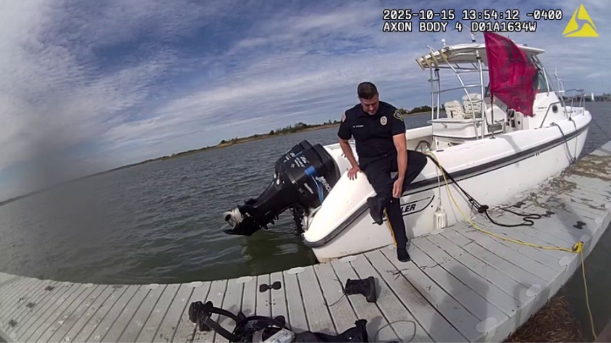 Atlantic City officer jumps into bay waters to save injured dog – NBC10 ...