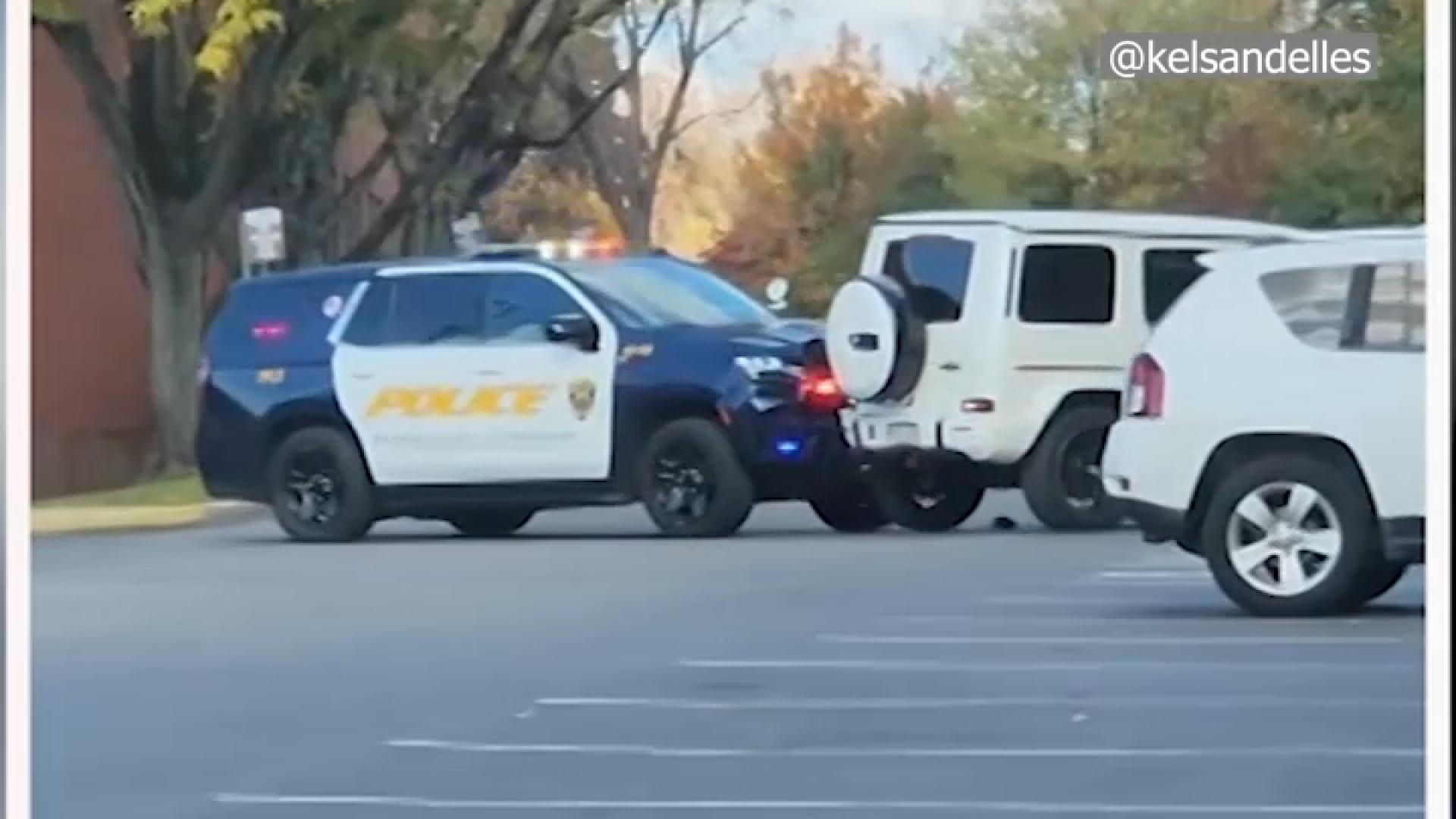 Video: Driver intentionally strikes officer outside Pa. hotel, police say