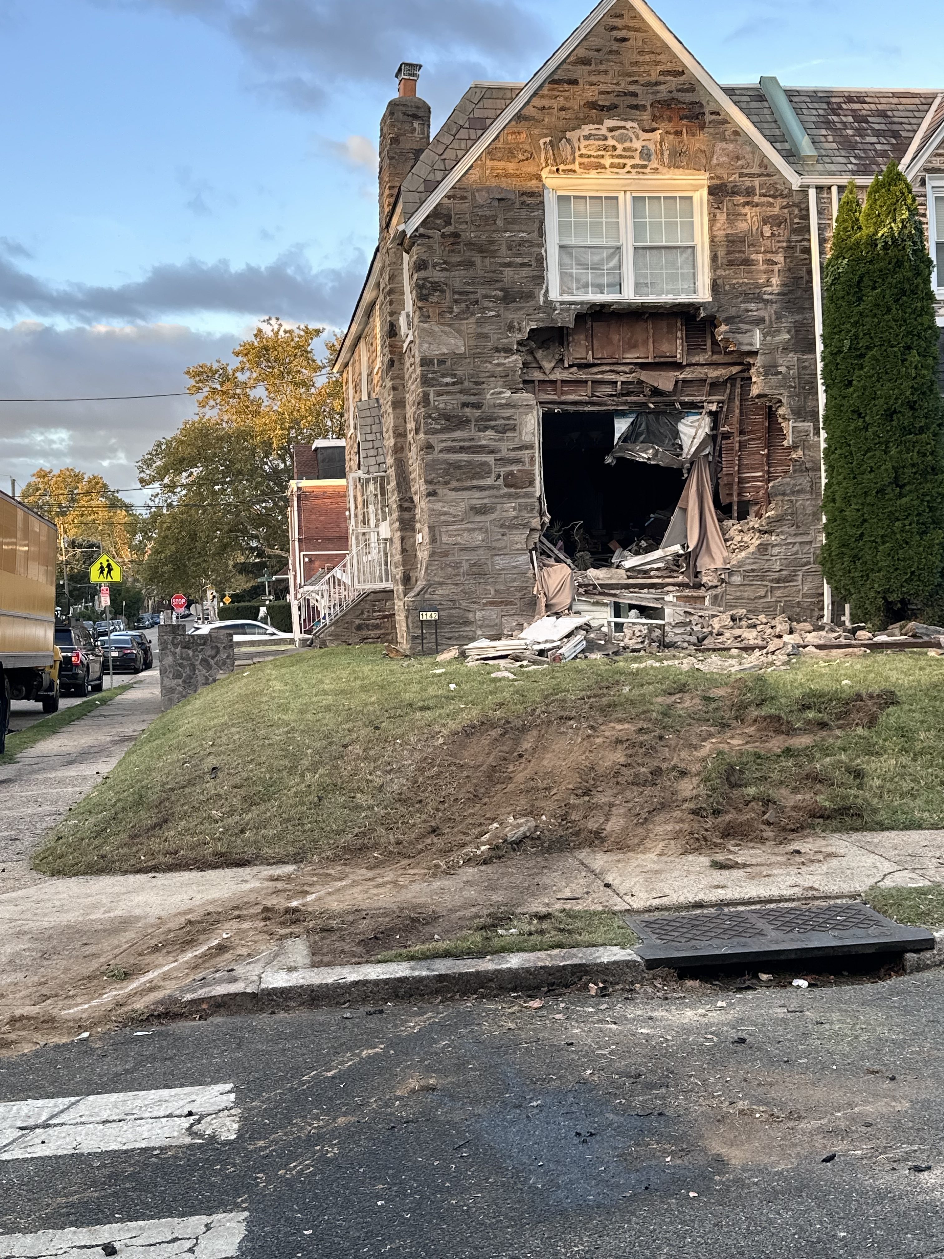 Driver injured in crash that sent vehicle into Frankford home, police say