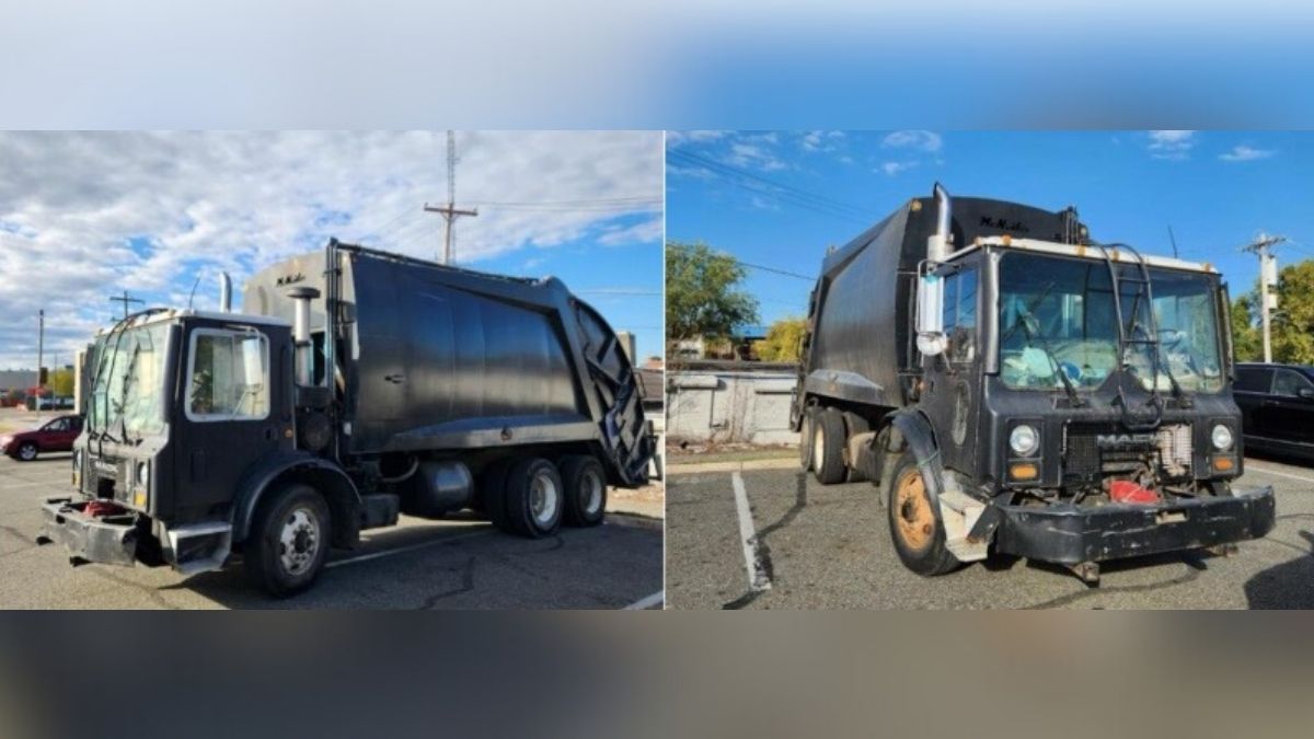 Matte-black trash truck, driver wanted for illegal dumping in Philly, police say
