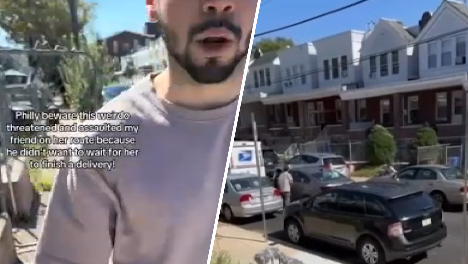 Videos: Man attacks Philly postal worker, police say