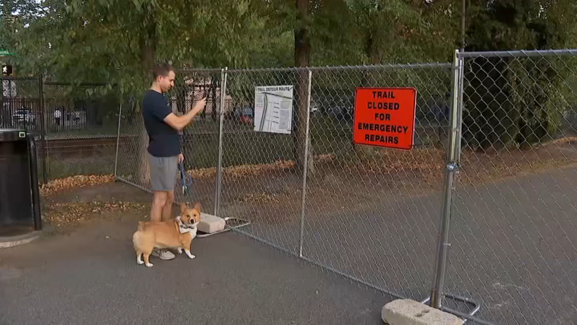 Portion of Schuylkill River Trail closes until further notice due to sinkhole