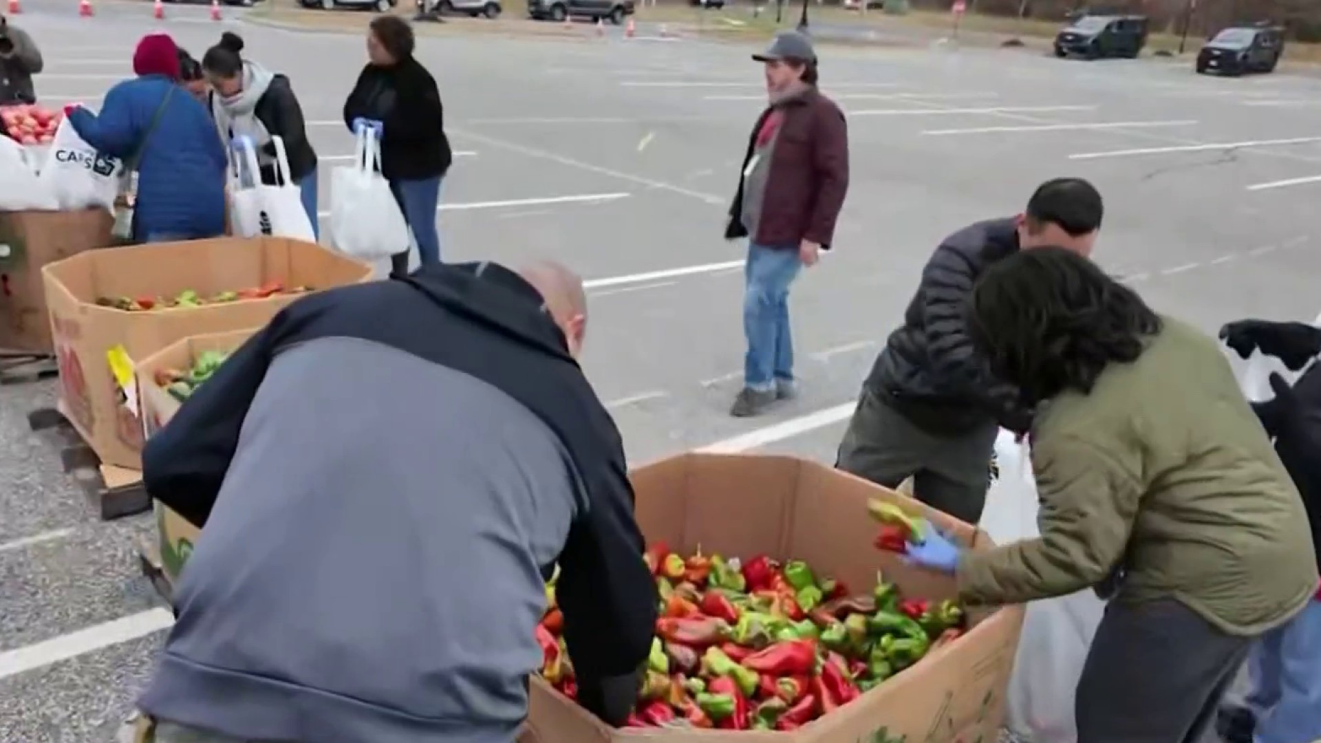 Emergency food giveaway in South Jersey helps feed around 500 families