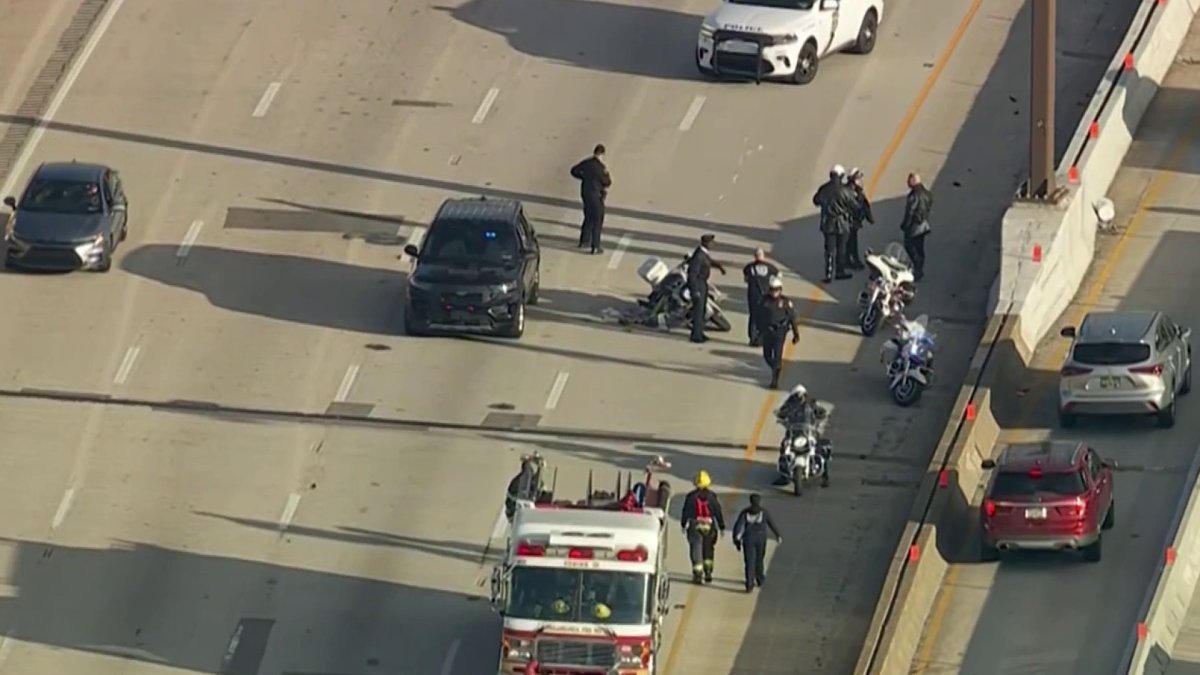 Officer hurt in crash during motorcade on I-95 – NBC10 Philadelphia