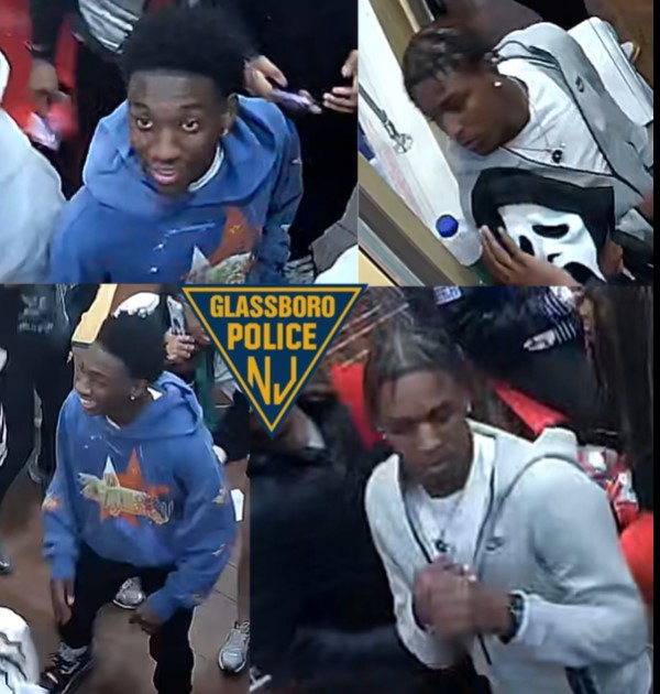 Police: Pair sought after officer hit with chair at NJ pizza shop