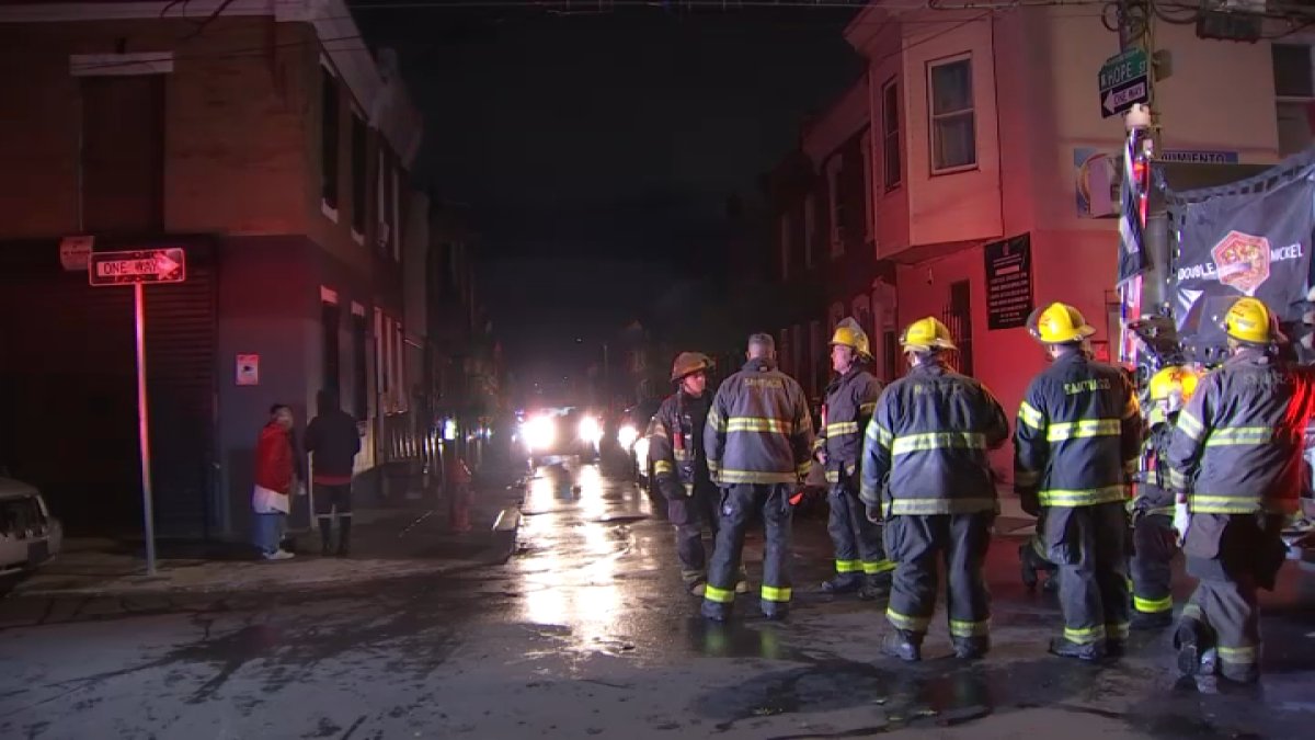 An investigation is underway after a woman, 45, and two children, a girl, 6, and a 5-year-old boy, were killed in a North Philly house fire overnight.