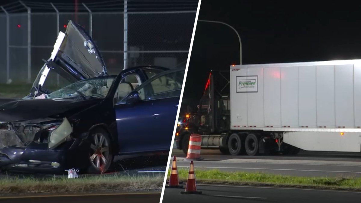 A person was killed in a crash involving a car and a truck near Wilmington Airport in New Castle, Delaware, on Saturday, Nov. 15.