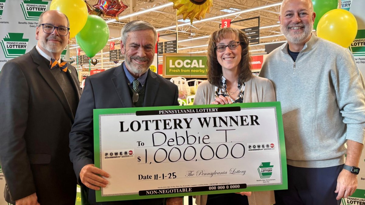 Pennsylvania Lottery presents Berks County woman with $1 million check