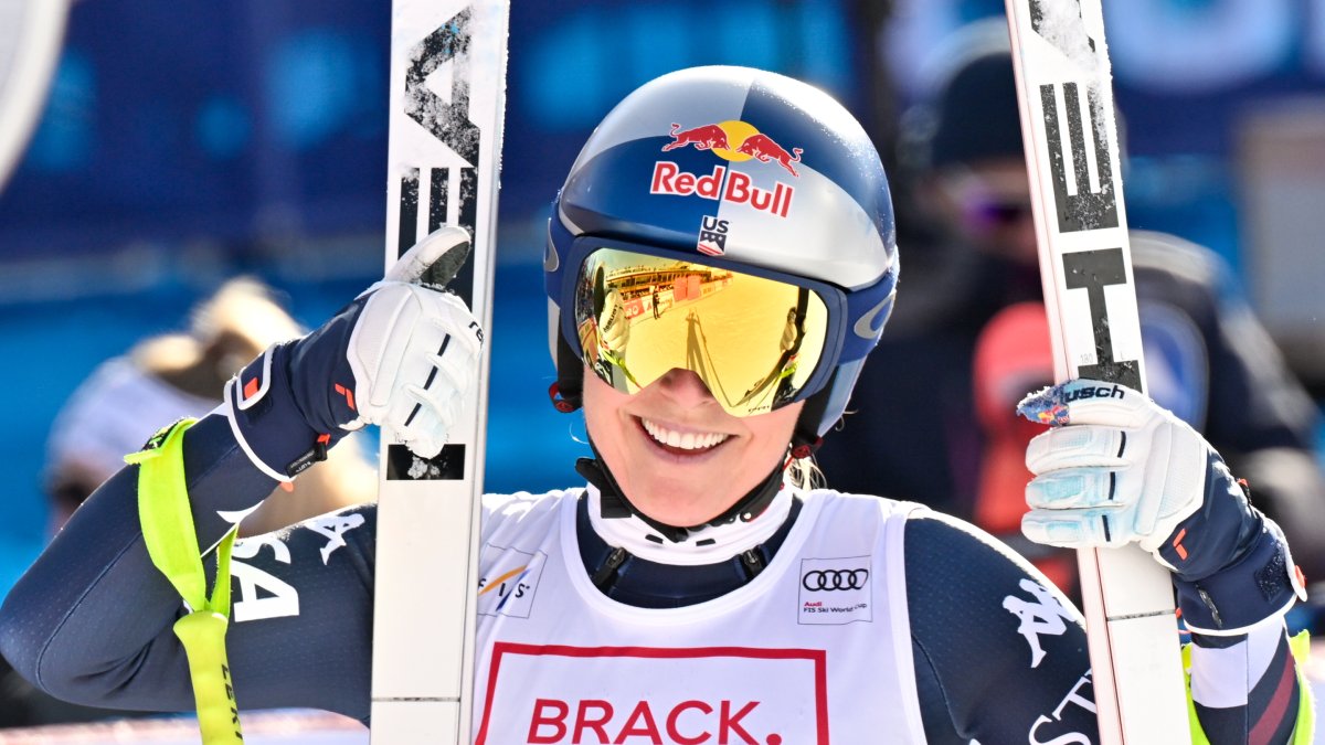 Lindsey Vonn wins World Cup downhill at age 41 to start her Olympic season