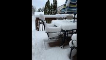 Five and a half inches of snow in Bethlehem, Pennsylvania.