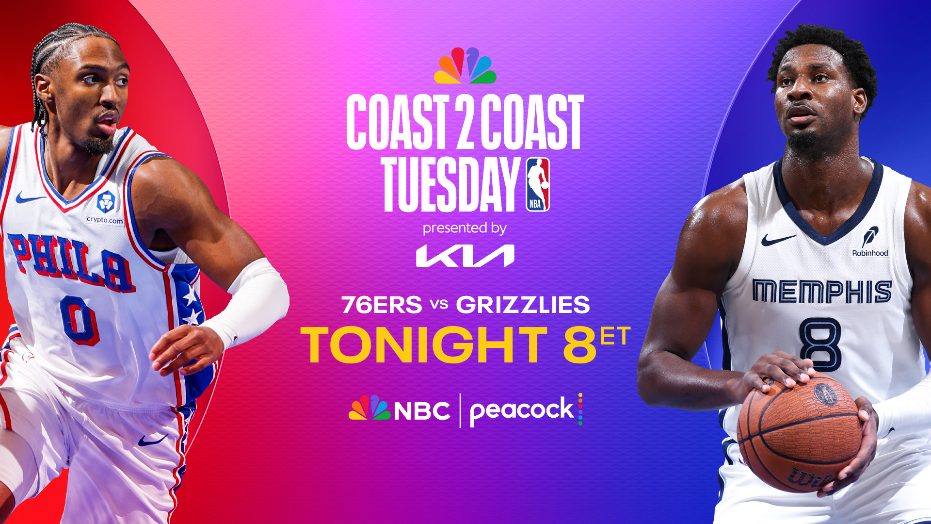 Sixers vs. Grizzlies: How to watch on NBC10 and Peacock